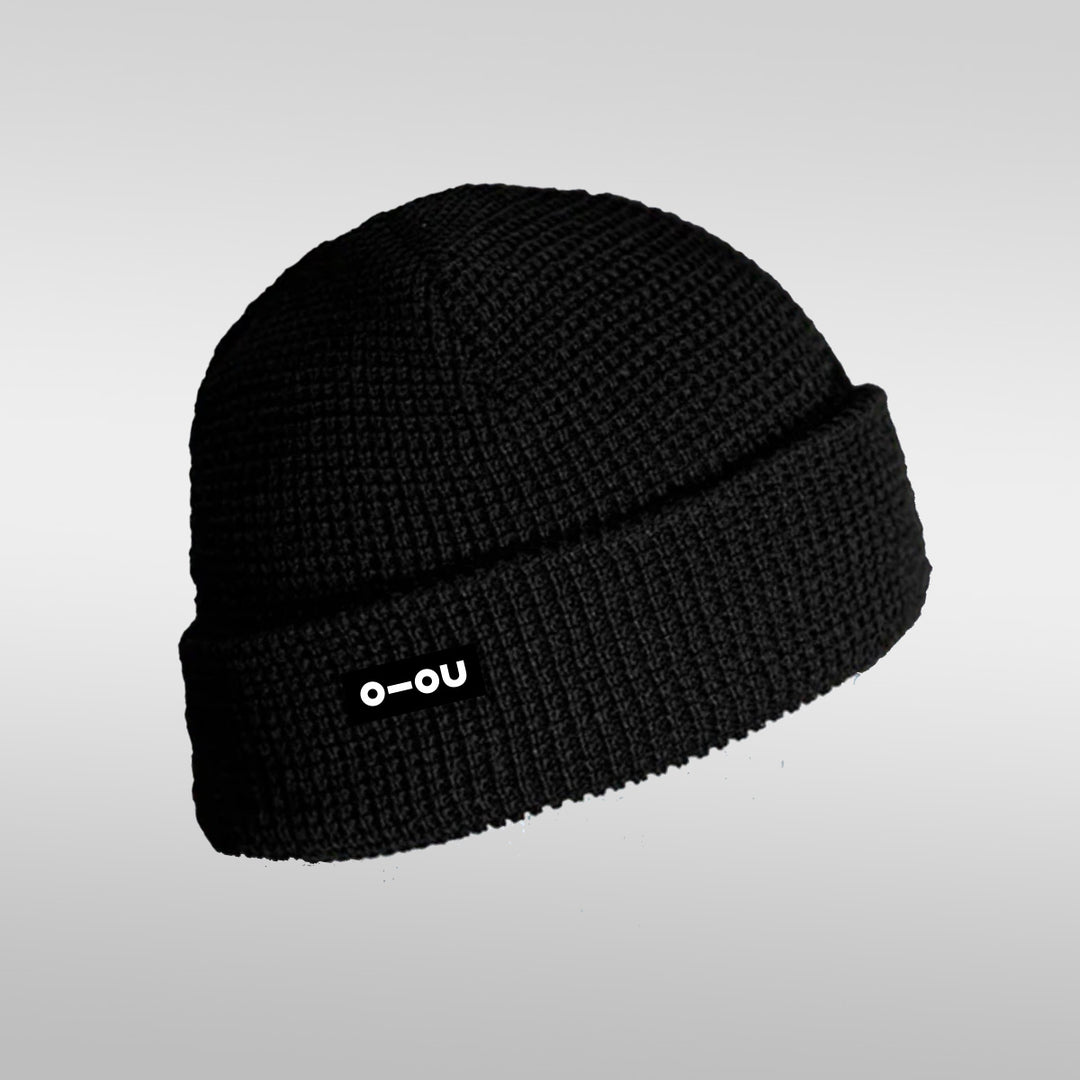 O-OU Waffle Knit Beanie